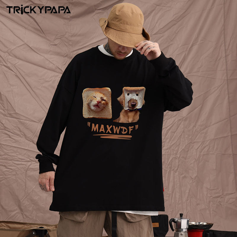 Men Long Sleeve Shirt Men's Trendy Brand Long Sleeve T-shirt Men's and Women's Hip Hop Casual Couple Base