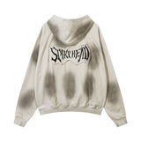 Unisex Vintage Hoodie Washed Zip Cardigan Hooded