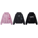 Unisex Vintage Hoodie Printed Sweater for Men and Women Casual Loose