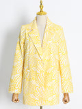 Frankie Shop Hourglass Blazer Autumn Fashion V-neck Long Sleeve Suit Coat