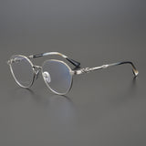 CHH Chrome Hearts Glasses Pure Titanium Vintage Carved Anti-Blue Myopia Glasses Frame