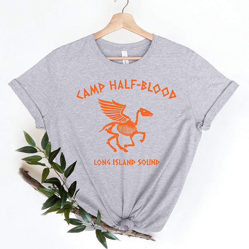 Percy Jackson Halloween Women T Shirts Cotton Goth
