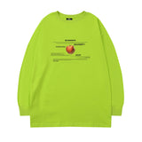 Men's Long Sleeve Shirt Letter Printed Long Sleeve T-shirt Men's Ins Hip Hop Loose All-Matching