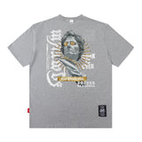Men T Shirt Printed Short-Sleeved T-shirt Boys Casual Loose