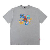 Men T Shirt Hip Hop Retro Short-Sleeved T-shirt Men's Loose Casual