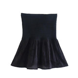 Women T-Shirt Summer Patchwork Knitting Women's Top Sleeveless