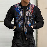 Graffiti Bomber Jacket Men's Autumn and Winter Jacket Men's Jacket
