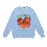 Men Long Sleeve Shirt Vintage Floral Print Long Sleeves T-shirt Men Loose Bottoming Top