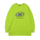 Men Long Sleeve Shirt Personality round Neck Long Sleeve T-shirt Men and Women Couple
