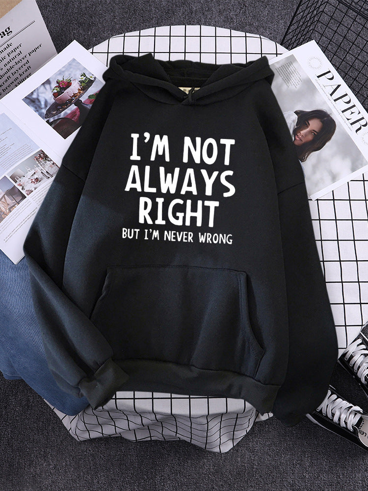 Women's Hoodie Cool Interesting Letters Printed Tops