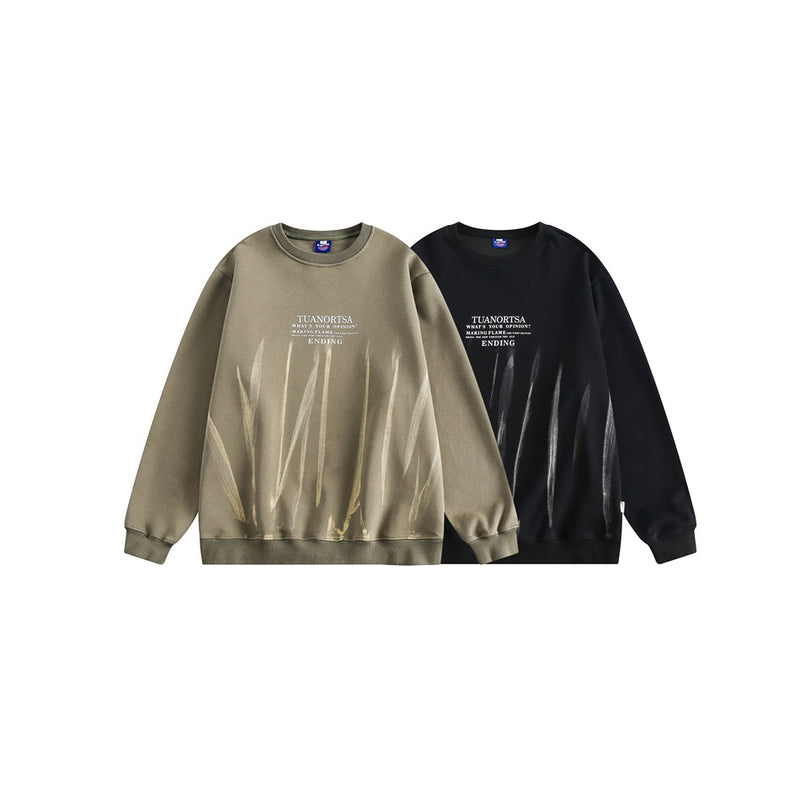 Unisex Hoodie Fashion Brand Coat Vintage Top round-Neck Pullover Men and Women