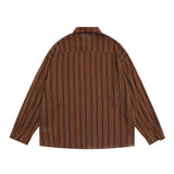 Men Long Sleeved T Shirt Long Sleeve Shirt Men's Loose Spring and Autumn Leisure Shirt Outer Wear Lapel Street