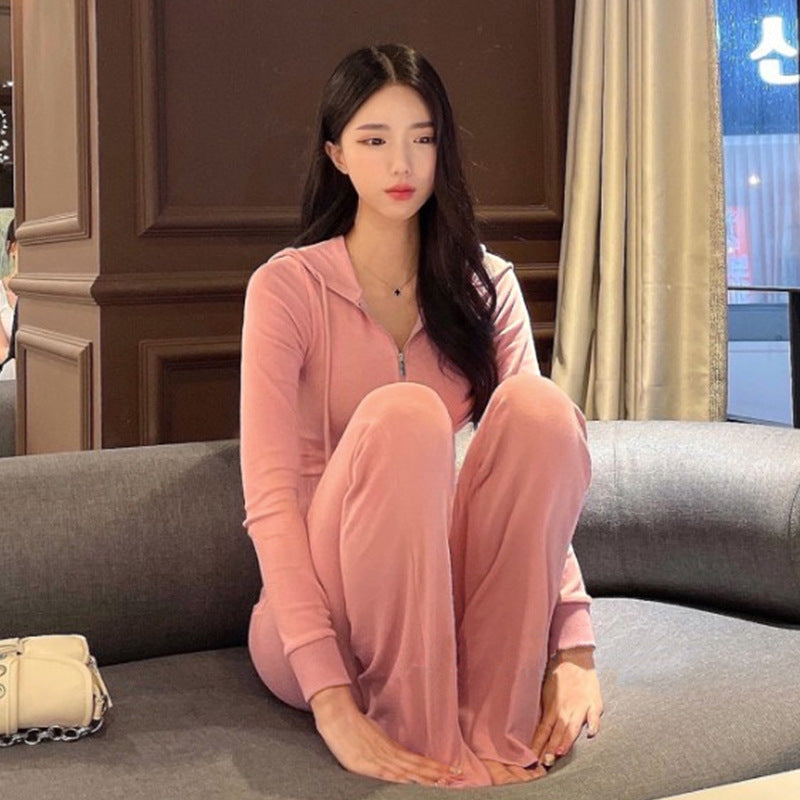 Women Long Sleeve Shirt Suit Sweater Long Sleeve Women's Trousers Casual