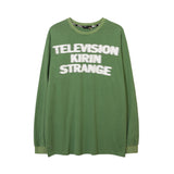 Men Long Sleeve Shirt Printed Long Sleeve T-shirt Men and Women Hip Hop Couple All-Match Loose