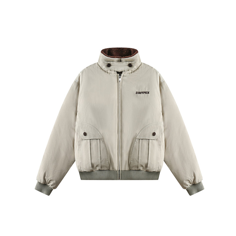 Unisex Jacket Winter Design Pocket Cotton Flight Suit