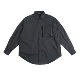 Men Long Sleeved T Shirt Men's Long Sleeve Spring and Autumn Loose Casual Design Outer Wear Shirt Coat