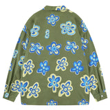 Men Long Sleeved T Shirt Printed Full Printed Long Sleeve Shirt Men's Casual Loose Pattern Spring and Autumn