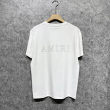 Amiri T Shirt Bone Letter Print Casual Round Neck