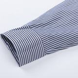 Men Long Sleeved T Shirt Spring and Autumn Vertical Striped Long Sleeve Shirt Men's Casual Loose Shirt Outer Wear