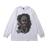 Men Long Sleeve Shirt Hiphop Long Sleeve T-shirt for Men and Women Loose Sweater Autumn