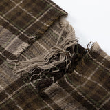 Men Long Sleeved T Shirt Plaid Long Sleeve Shirt Men Loose Lapels Shirt Coat Spring and Autumn