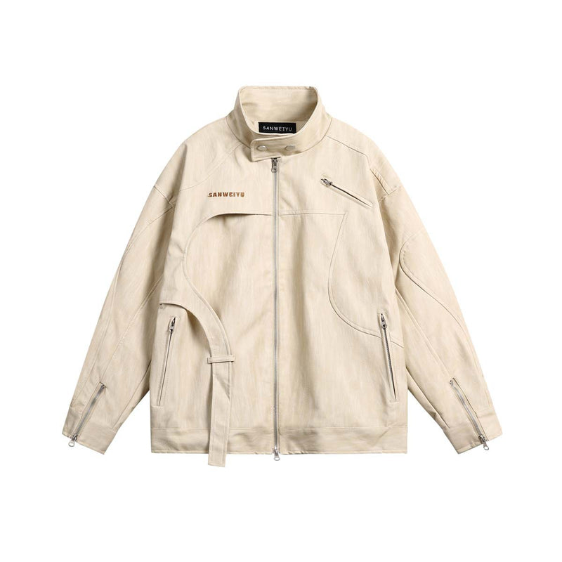 Unisex Jacket Autumn Plain Pocket Casual Coat