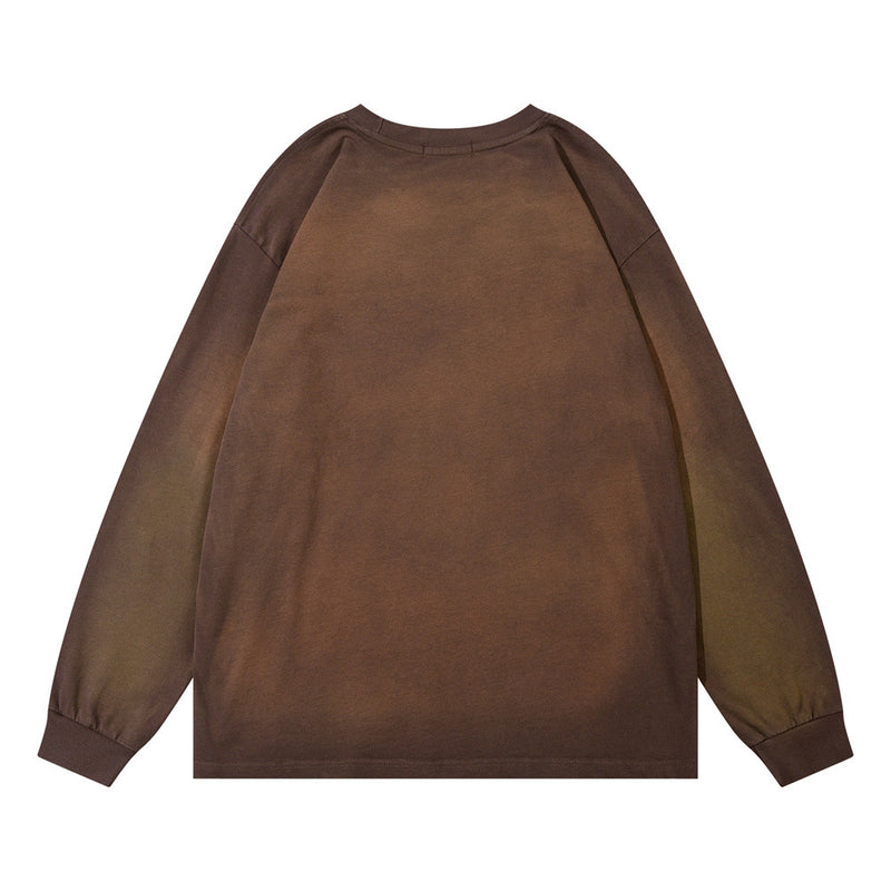 Men Hoodie Spring and Autumn round Neck Sweater Loose Casual Men