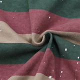 Men Hoodie Striped Stand Collar Zipper Coat Men and Women Letters