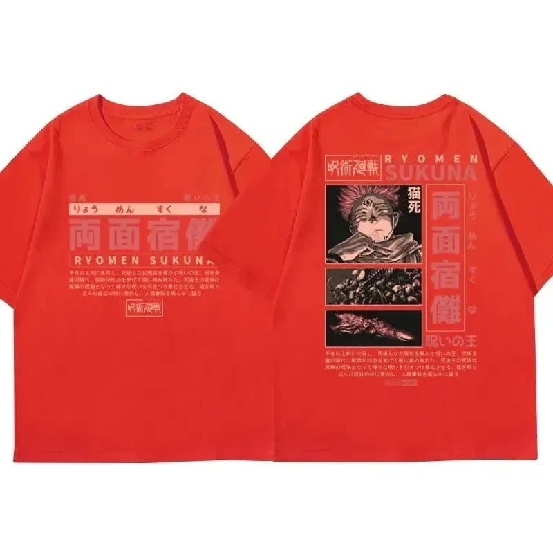 Men Women Japanese Anime Jujutsu Kaisen T-shirt Manga