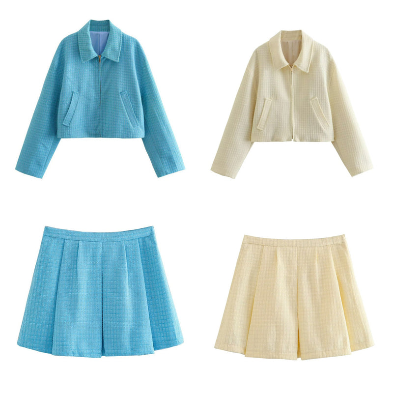 Women's Skirt Baseball Jacket Women's Niche Coat Jacket Skirt