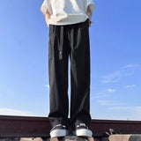 Men Sweatpants Men's Spring and Autumn Fashion Brand Wide-Leg Pants High-Grade Loose