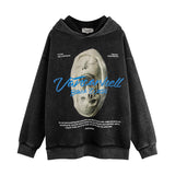 Men Hoodie Washed Old Hooded Sweater Men Autumn and Winter Loose