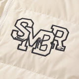 Men Cotton Padded Jacket Men's Cotton Jacket Simple Letters Embroidered Stand Collar