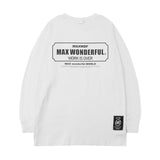 Men Long Sleeve Shirt T-shirt Men's and Women's Autumn and Winter Rose Letter Print Loose Design