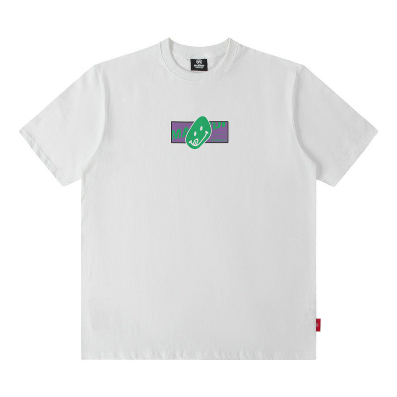 Men T Shirt West Coast Printed Short Sleeve T-shirt Male and Female Trendy Brand Loose
