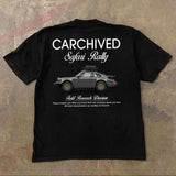 y2k Street vintage animated alphabet print short sleeve