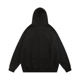Men Hoodie XINGX Printed Full-Zip Cardigan Hooded Sweater