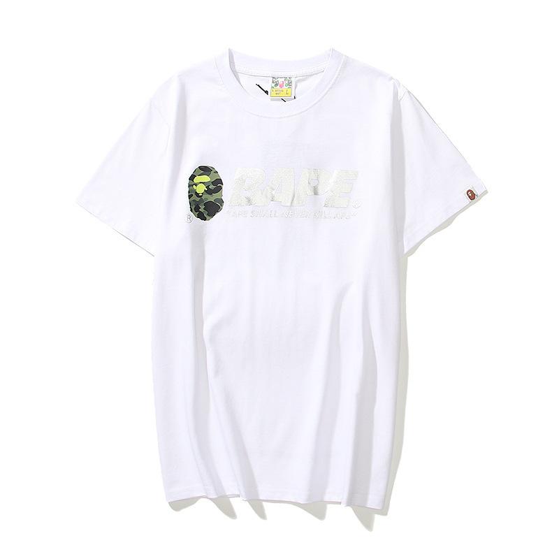 Bathing Ape T Shirt Summer Letter Print Short-Sleeve T-shirt