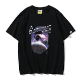 Bathing Ape T Shirt Summer Milky Way Ape Head Short Sleeve T-shirt
