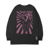 Men Long Sleeve Shirt Letter Printed Long Sleeve T-shirt Men's Loose Casual