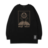 Men Long Sleeve Shirt Printed Long Sleeve T-shirt Men's and Women's Ins Loose Sweater Top