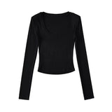Women T-Shirt Long Sleeve Bottoming Shirt for Women Autumn and Winter