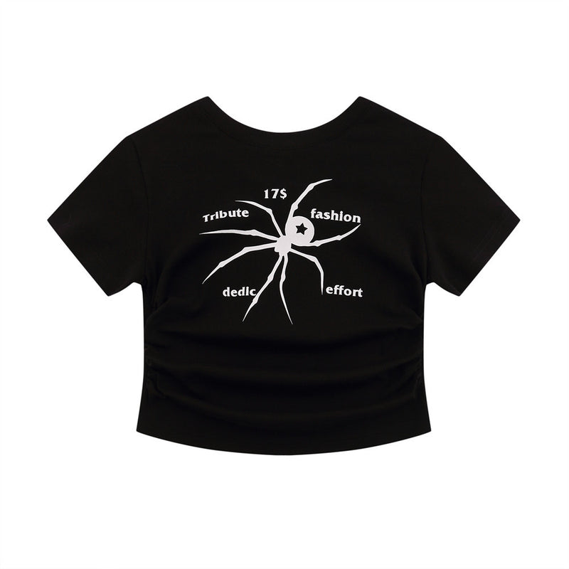Women T-shirt Printed Short T-shirt Crew Neck Short Sleeve T-shirt Casual