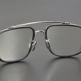 CHH Chrome Hearts Glasses Double Beam Big Face Titanium Frame Myopia Glasses Frame