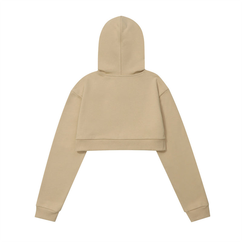 Women Hoodie Cropped Hoodie Girls Autumn Leisure