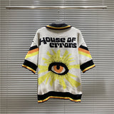 House Of Errors T-Shirt Eye of Truth Lapel Knitwear Half Sleeve T-Shirt