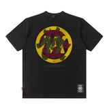 Men T Shirt Spring Summer Chinese Style Text Printed Short Sleeve T-shirt Men and Women Street