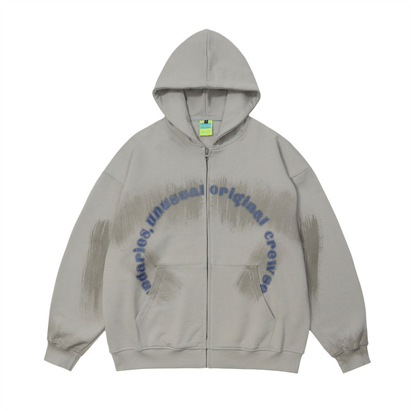 Men Hoodie Hooded Jacket Men Loose-Fitting Autumn/Winter Wear