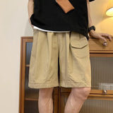 Men Sweatpants Cargo Shorts Men's Summer Loose Wide Leg High Street Casual