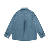 Men Long Sleeved T Shirt Cartoon Embroidered Long Sleeve Shirt Loose Casual Street Trendy